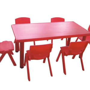 Bộ bàn ghế nhựa hình chữ nhật