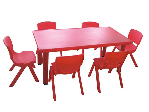 Bộ bàn ghế nhựa hình chữ nhật