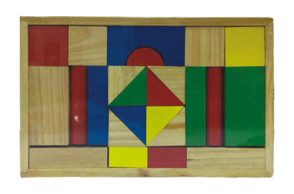 Đồ chơi xếp hình xây dựng 40 chi tiết gỗ