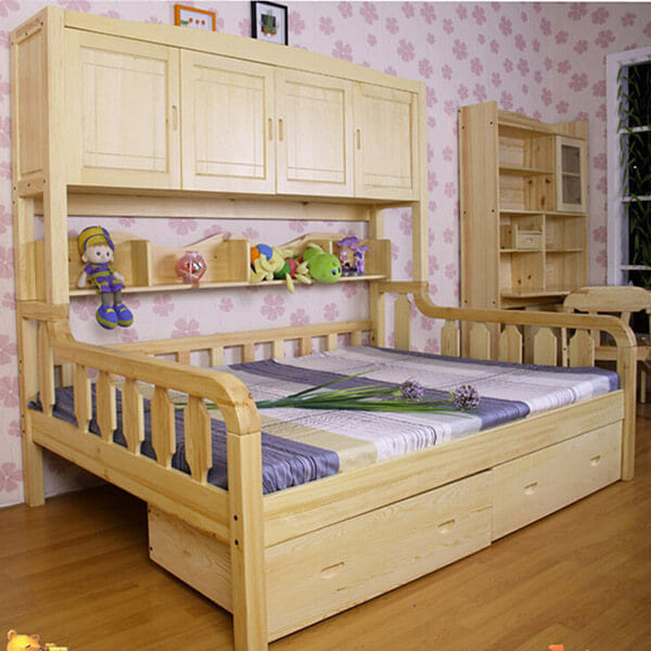 Giường ngủ bằng gỗ cho bé