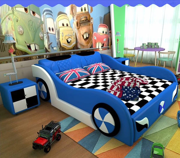 Giường ngủ hình ô tô cho bé trai