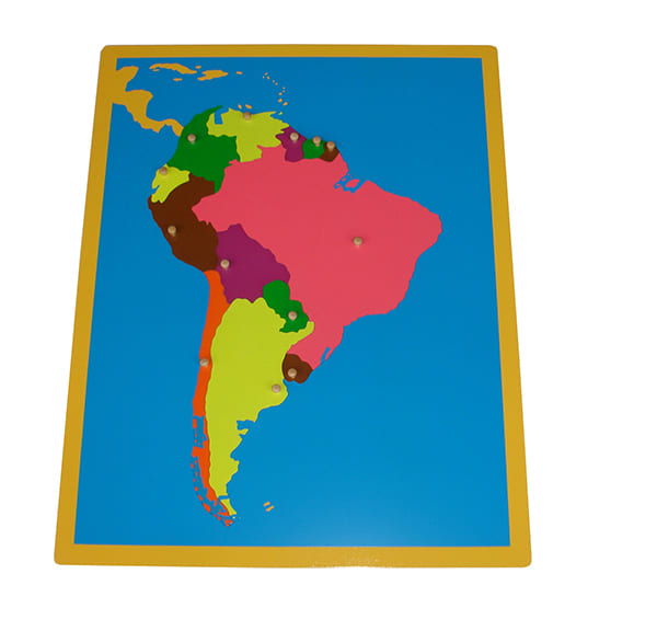 Ghép hình bản đồ Nam Mỹ không khung