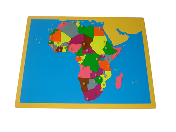 Bản đồ ghép hình châu Phi không khung